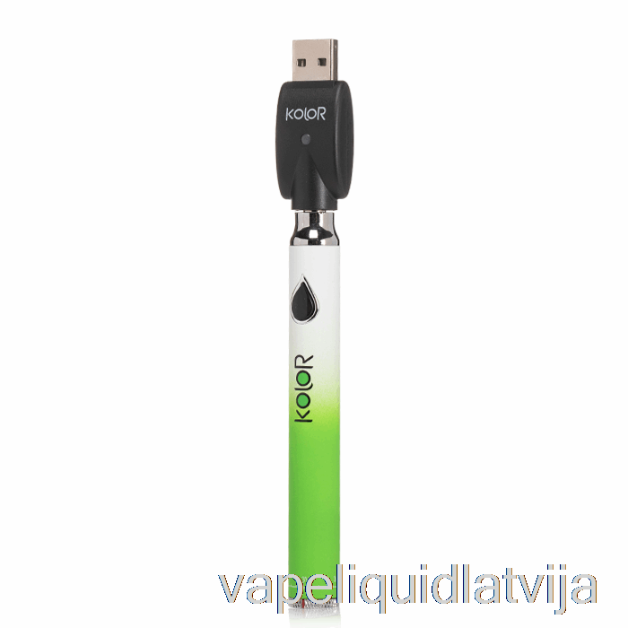 Leaf Buddi Kolor Twist Slim 650mah Akumulators Zaļš Vape šķidrums